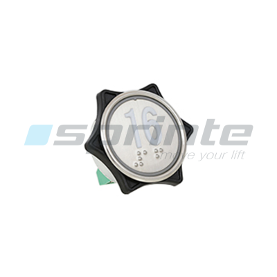 Bouton MD7 inox led bleue 1 contact «16»