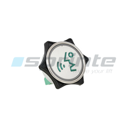 Bouton MD7 inox led bleue 1 contact «Parlez»