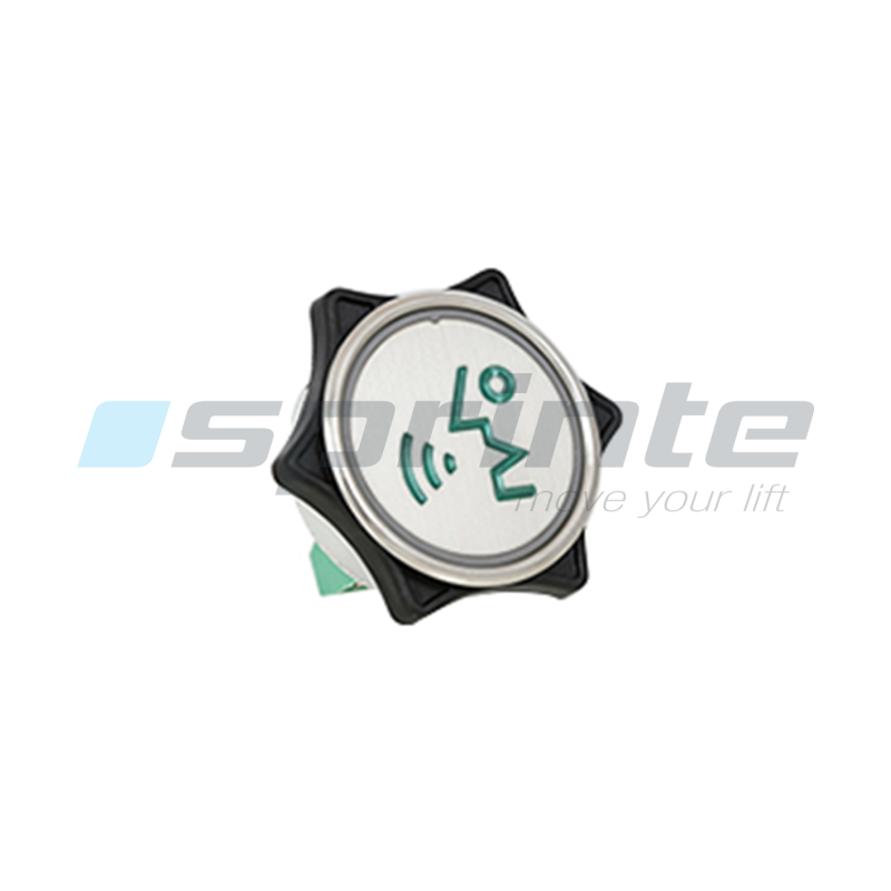 Bouton MD7 inox led bleue 1 contact «Parlez»