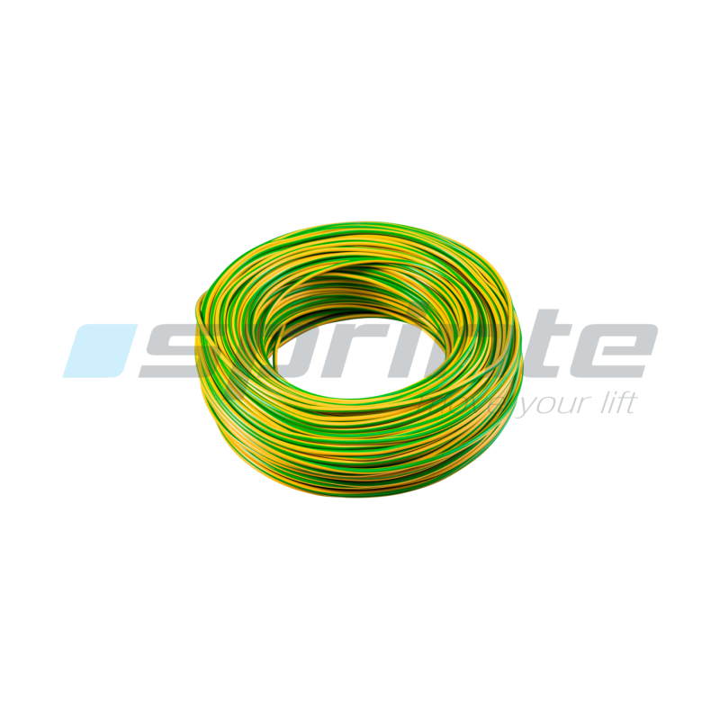 Fil vert et jaune 05VK 1 X 2.5² (bobine de 100m) 23A maxi