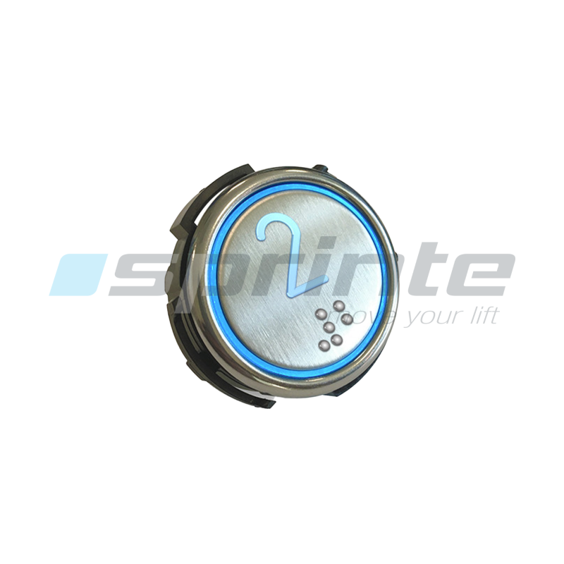 Push button RT42-S IX WG anti-vandal Class I led blue 1 contact «2»