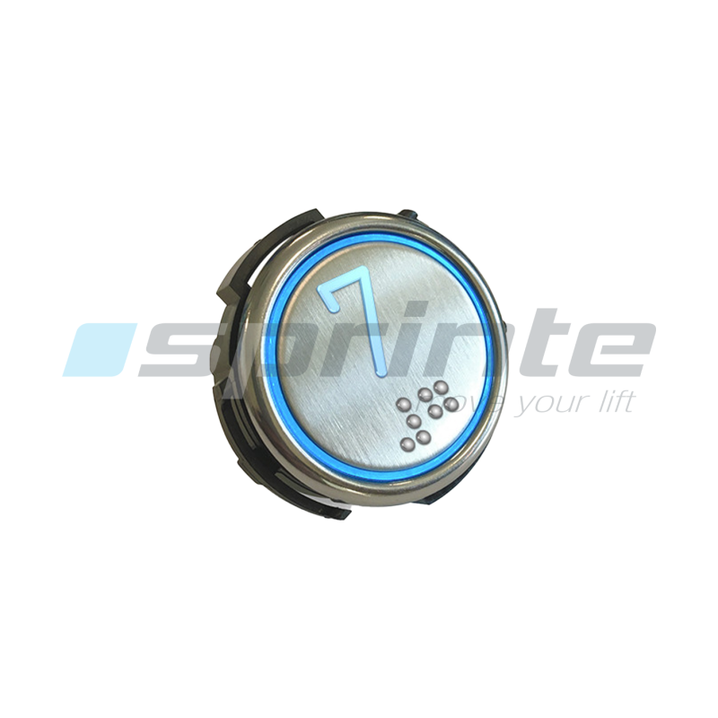 Push button RT42-S IX WG anti-vandal Class I led blue 2 contacts «7»