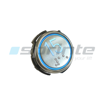 Push button RT42-S IX WG anti-vandal Class I led blue 2 contacts «15»