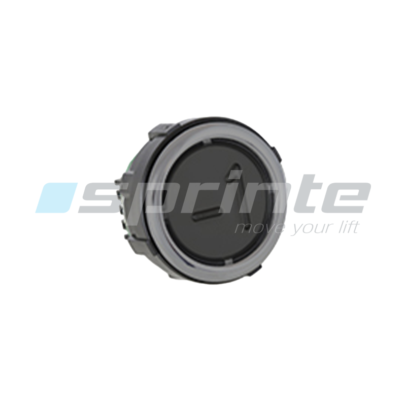 Push button VB42 XI black anti-vandal Class II led blue 2 contacts «-1»