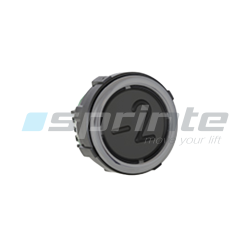 Bouton VB42 XI noir anti-vandale Classe II led bleue 2 contacts «-2»