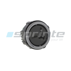 Push button VB42 XI black anti-vandal Class II led blue 2 contacts «-4»