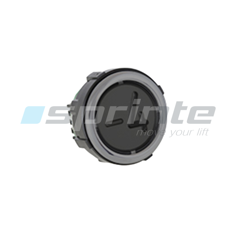 Push button VB42 XI black anti-vandal Class II led blue 2 contacts «-4»