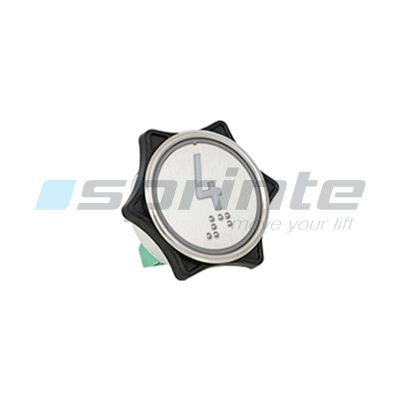 Push button MD7 inox led blue 2 contacts «4»