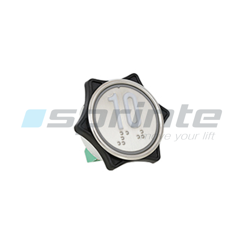 Bouton MD7 inox led bleue 2 contacts «10»