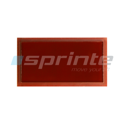 Filtre plexiglass rouge 4mm pour afficheur 122SP 30mm