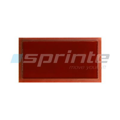 Filtre plexiglass rouge 4mm pour afficheur 122SP 50mm