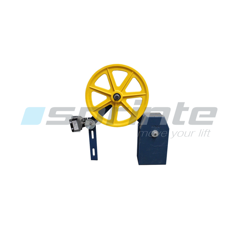 Poulie tendeuse courte sur guide 2x11KG D200mm 1 Contact NC