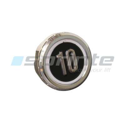 Push button MD8 black led blue 2 contacts «10»