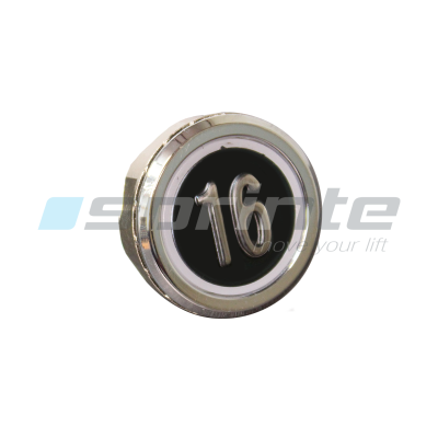 Push button MD8 black led blue 2 contacts «16»