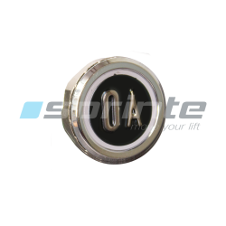 Push button MD8 black led blue 2 contacts «0A»