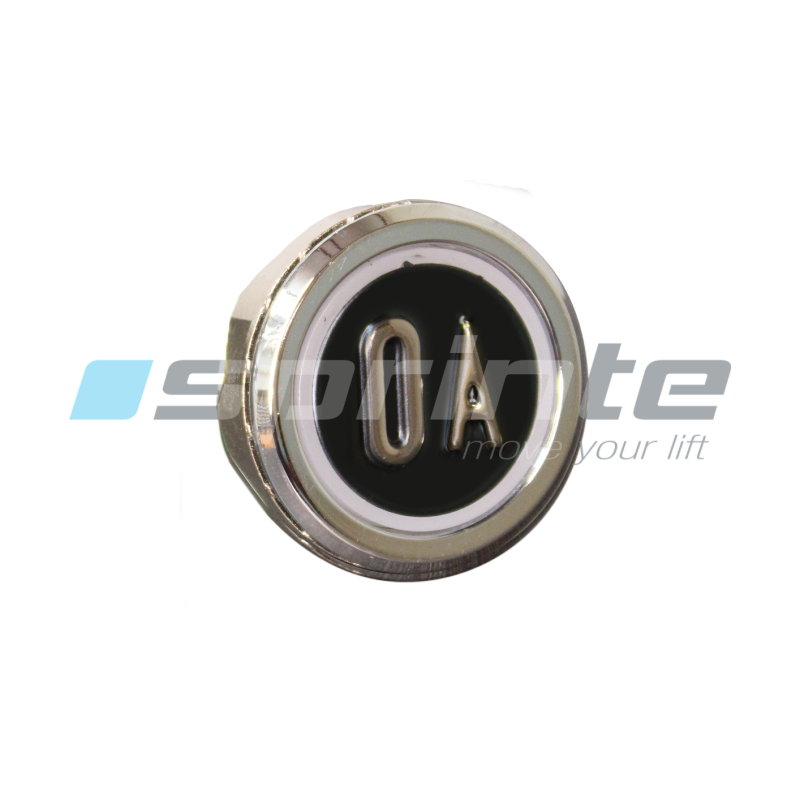 Push button MD8 black led blue 2 contacts «0A»