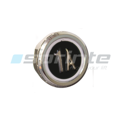 Bouton MD8 noir led bleue 2 contacts «1A»