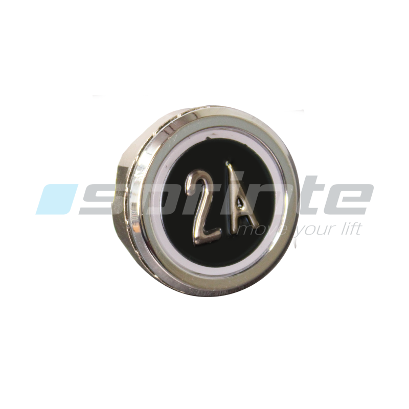 Push button MD8 black led blue 2 contacts «2A»