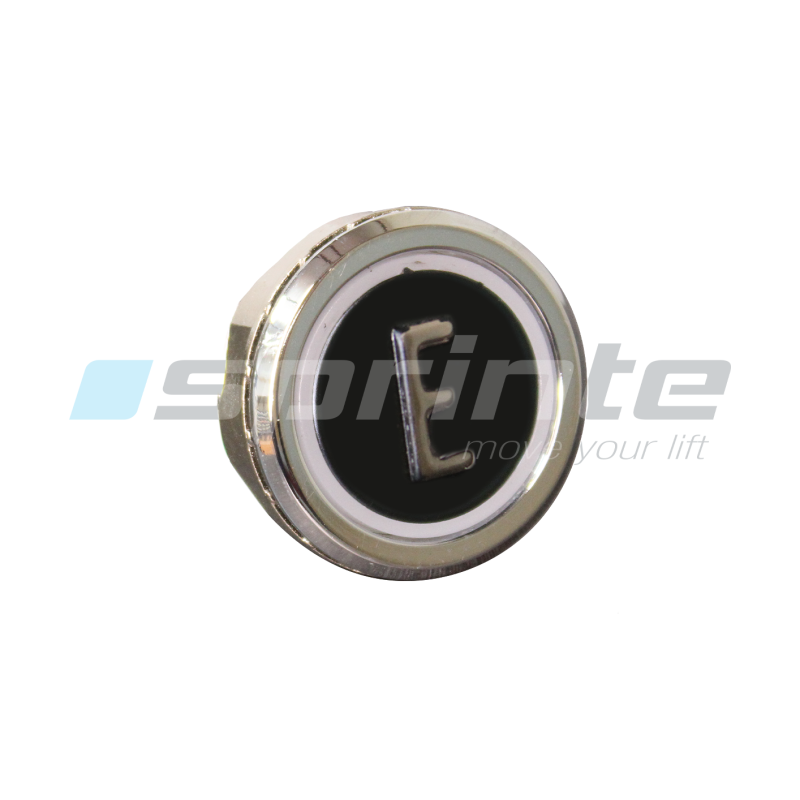 Push button MD8 black led blue 2 contacts «E»