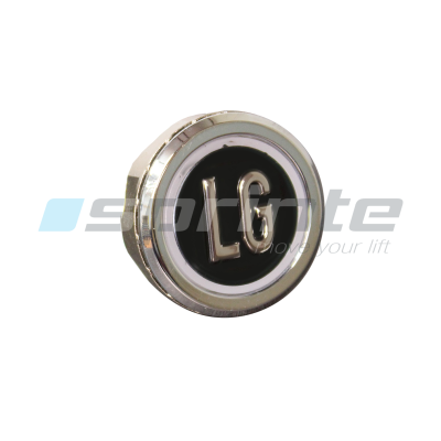 Bouton MD8 noir led bleue 2 contacts «LG»