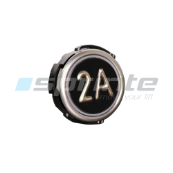 Push button RT42 IX WG anti-vandal Class I led blue 1 contact «2A»