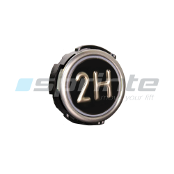 Bouton RT42 IX WG anti-vandale Classe I led bleue 1 contact «2H»