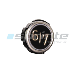 Bouton RT42 IX WG anti-vandale Classe I led bleue 1 contact «6/7»