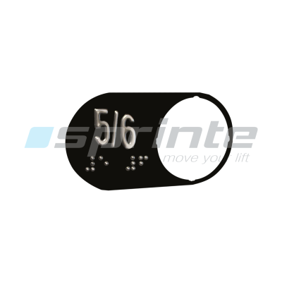 Plaquette braille «5/6»