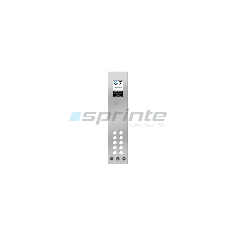 Plastron inox 185x950 2 rangées 10 trous