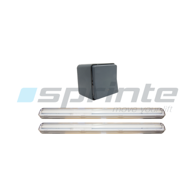 Kit éclairage machinerie : 2 Fluo 2x36W + Interrupteur va-et-vient