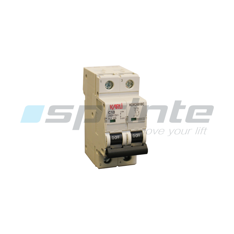 Fuse 2 phases 10A - 6KA-C