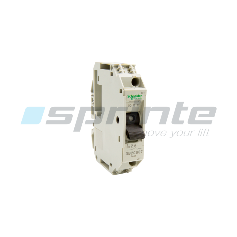 Magnetothermal circuit breaker 1 pole 2A