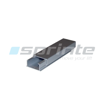 Narrow grey PVC cable trunking 60x25mm - 2 meters