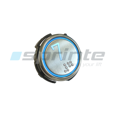 Bouton RT42-S IX WG anti-vandale Classe I led bleue 1 contact «7»