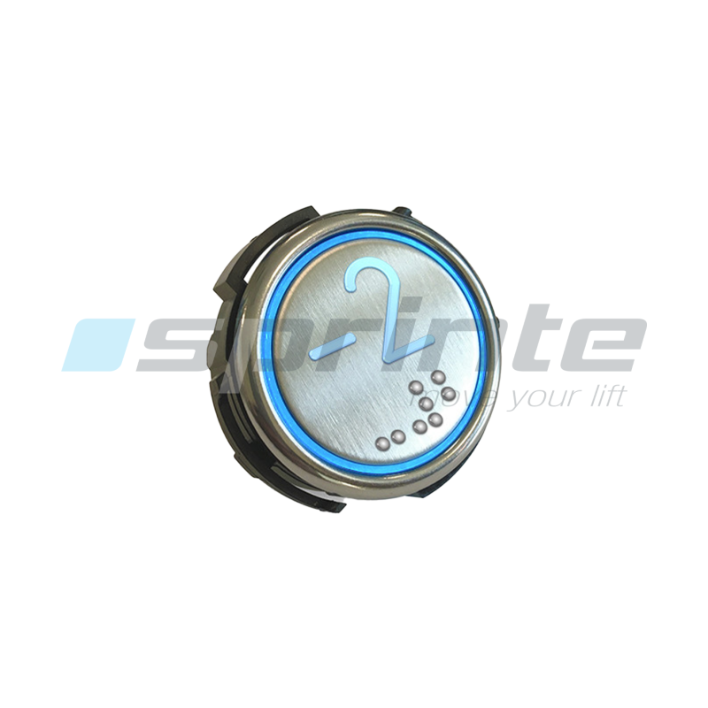 Push button RT42-S IX WG anti-vandal Class I led blue 2 contacts «-2»