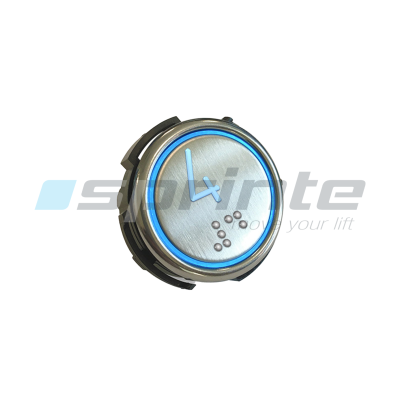 Push button RT42-S IX WG anti-vandal Class I led blue 2 contacts «4»