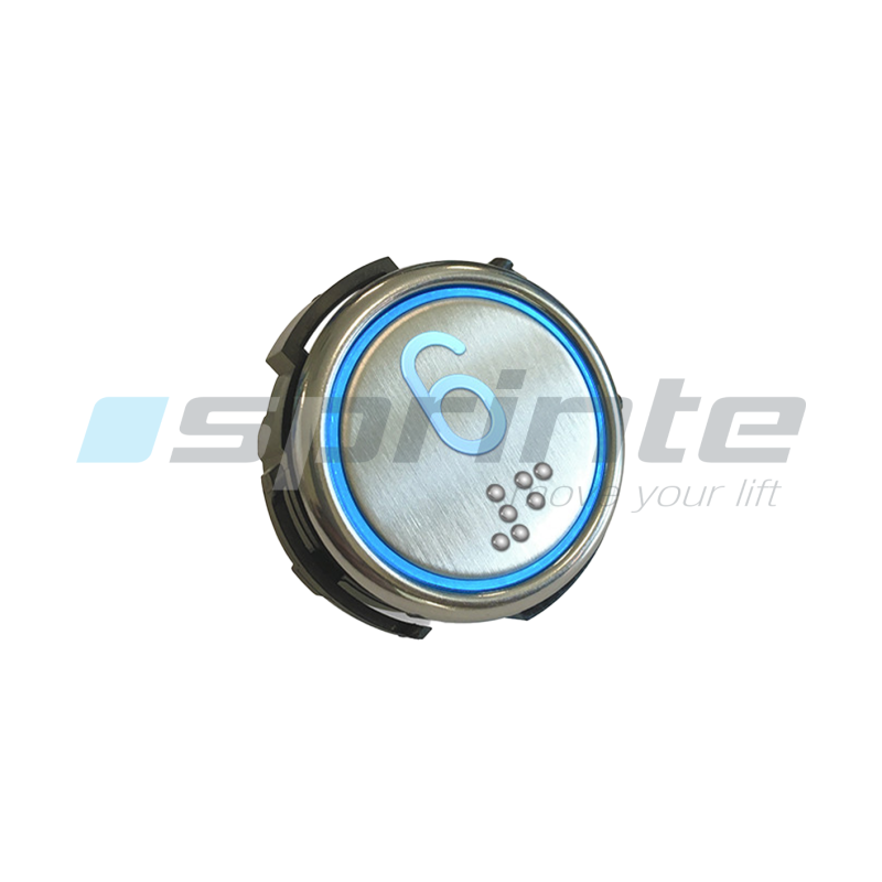 Push button RT42-S IX WG anti-vandal Class I led blue 2 contacts «6»
