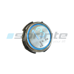 Push button RT42-S IX WG anti-vandal Class I led blue 2 contacts «13»