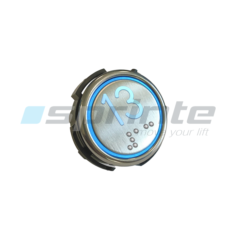 Push button RT42-S IX WG anti-vandal Class I led blue 2 contacts «13»