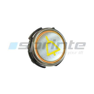 Bouton RT42-S IX WG anti-vandale Classe I led jaune 1 contact «Alarme»