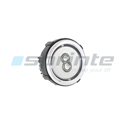 Bouton VB42 XI anti-vandale Classe II led bleue 2 contacts «8»