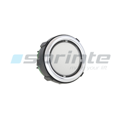 Bouton VB42 XI anti-vandale Classe II led bleue 2 contacts «Vierge»