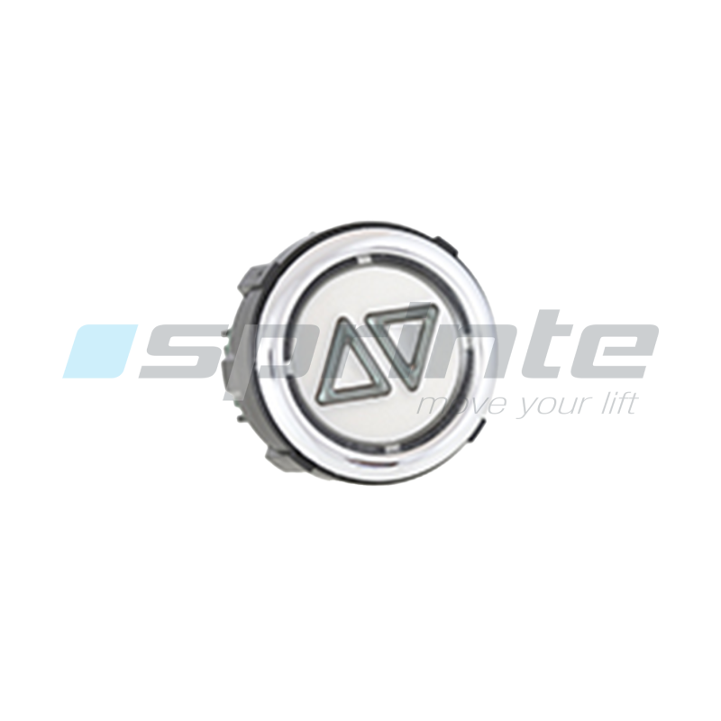 Bouton VB42 XI anti-vandale Classe II led bleue 2 contacts «Montée / Descente»