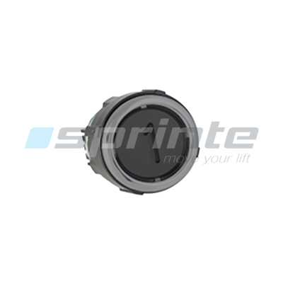 Push button VB42 XI black anti-vandal Class II led blue 2 contacts «1»