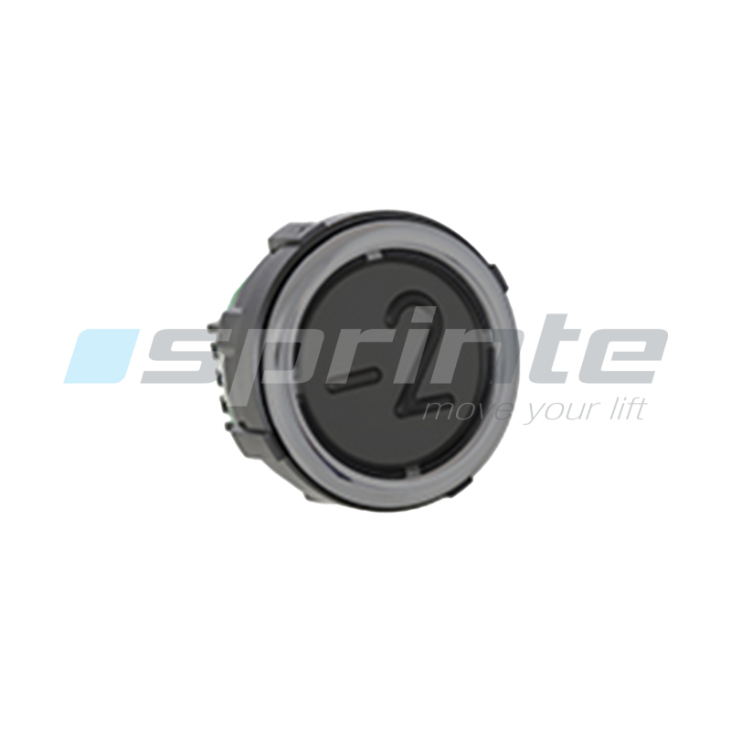 Push button VB42 XI black anti-vandal Class II led blue 2 contacts «-2»