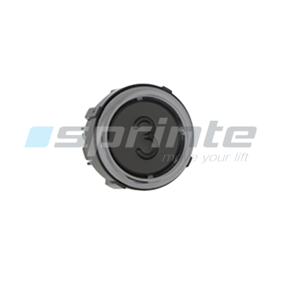 Push button VB42 XI black anti-vandal Class II led blue 2 contacts «3»