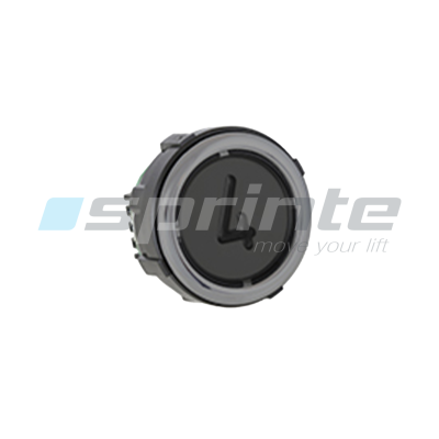 Bouton VB42 XI noir anti-vandale Classe II led bleue 2 contacts «4»