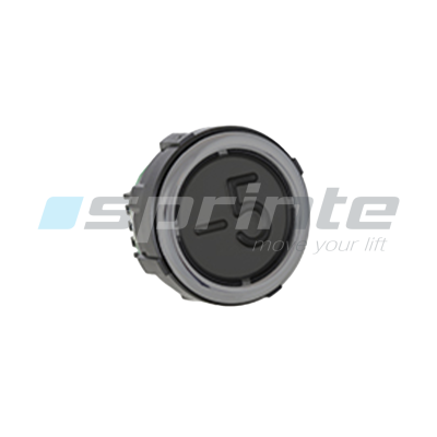 Push button VB42 XI black anti-vandal Class II led blue 2 contacts «-5»