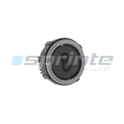 Bouton VB42 XI noir anti-vandale Classe II led bleue 2 contacts «8»