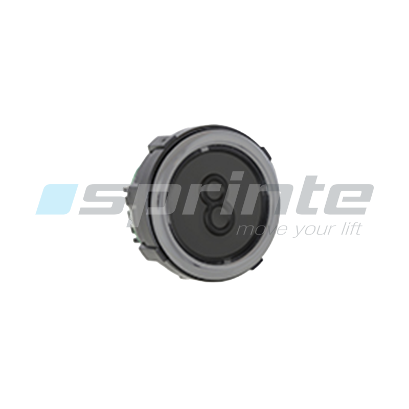 Push button VB42 XI black anti-vandal Class II led blue 2 contacts «8»